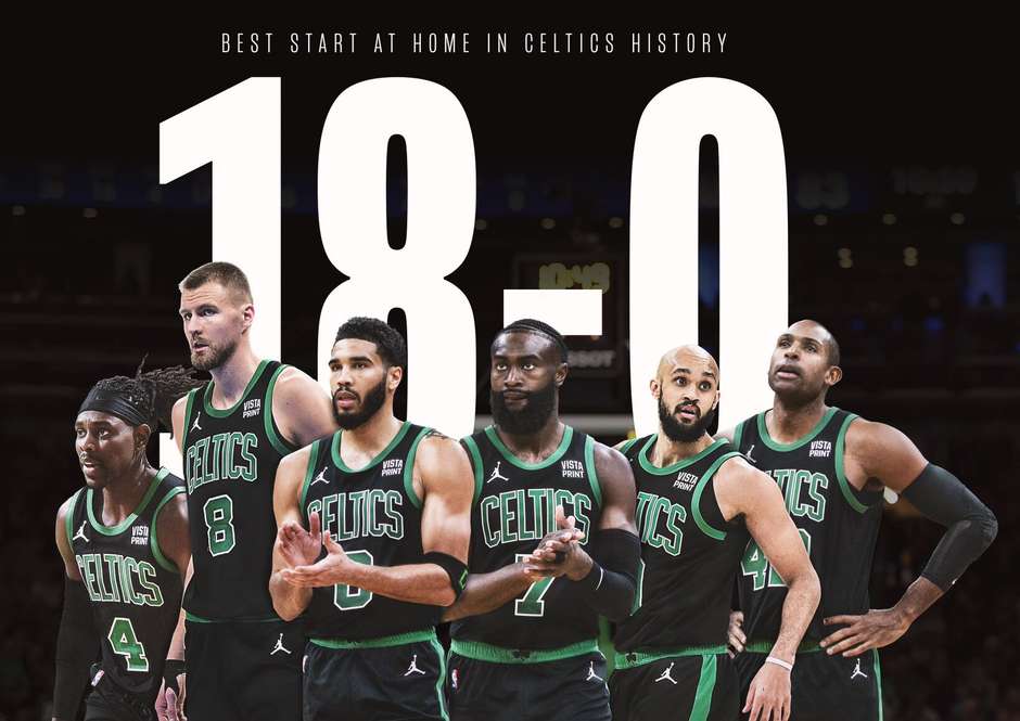 Boston Celtics alcança melhor início de uma temporada jogando