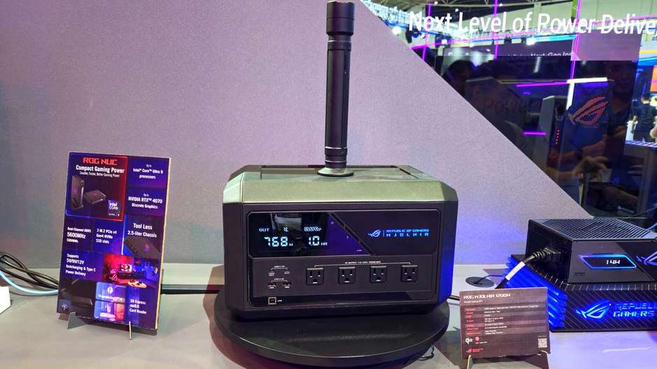 Computex 2024 | ASUS lança nobreak Mjolnir em forma de martelo do Thor