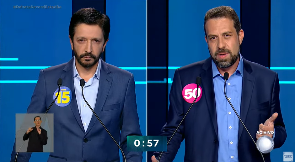 Apesar de apagão, debate em SP é marcado por troca de acusações pessoais entre  Nunes e Boulos