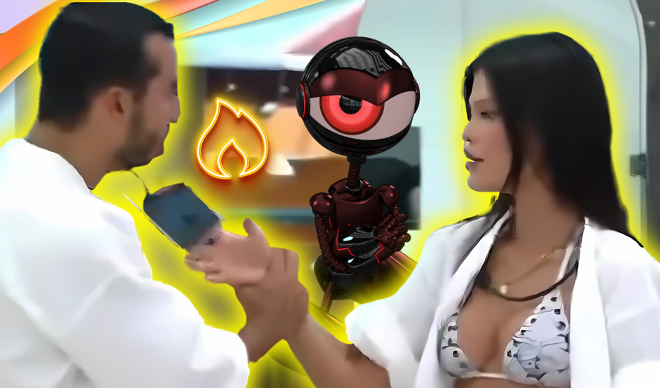 Mateus e Vitória Strada durante o BBB 25