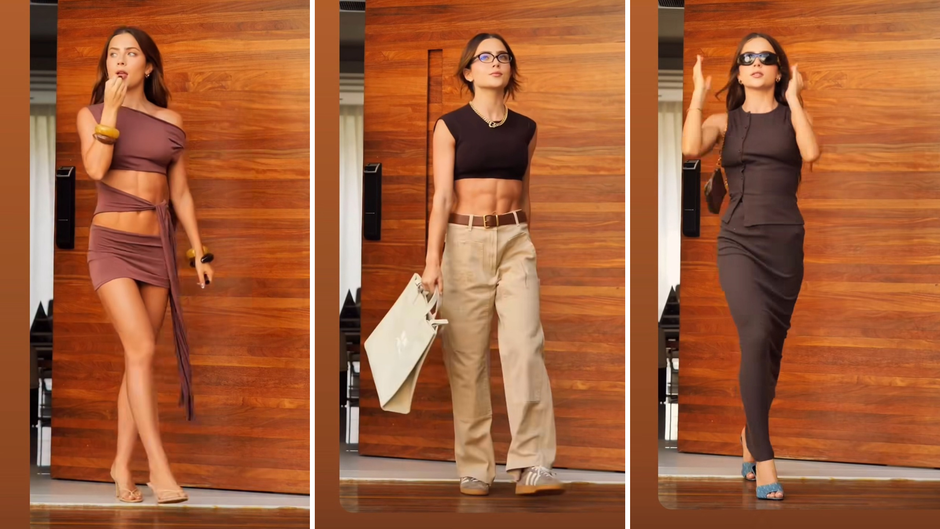 Jade Picon usa 3 looks na cor do momento: 'minha era marrom'