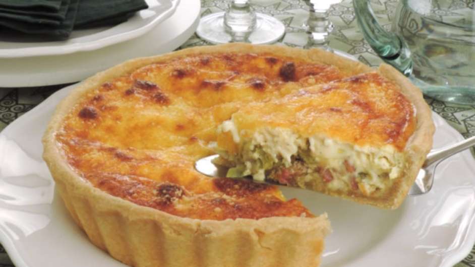 Guia da Cozinha - Quiche de alho-poró com queijo  Foto: Guia da Cozinha