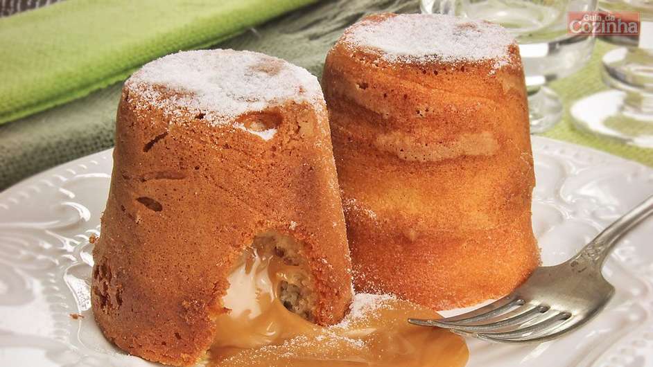 Guia da Cozinha - Petit gâteau de doce de leite pronto em 20 minutos  Foto: Guia da Cozinha