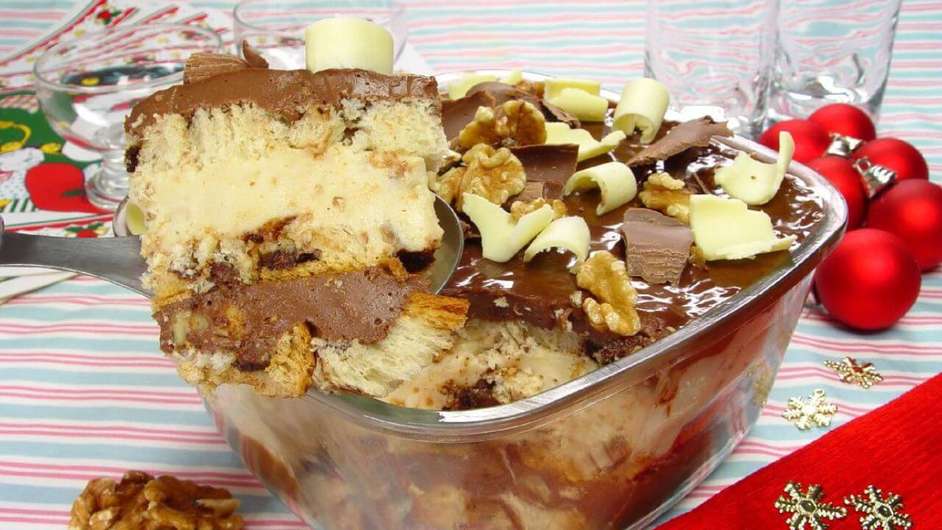 Guia da Cozinha - Que tal um pavê de chocotone para se deliciar no Natal?  Foto: Guia da Cozinha
