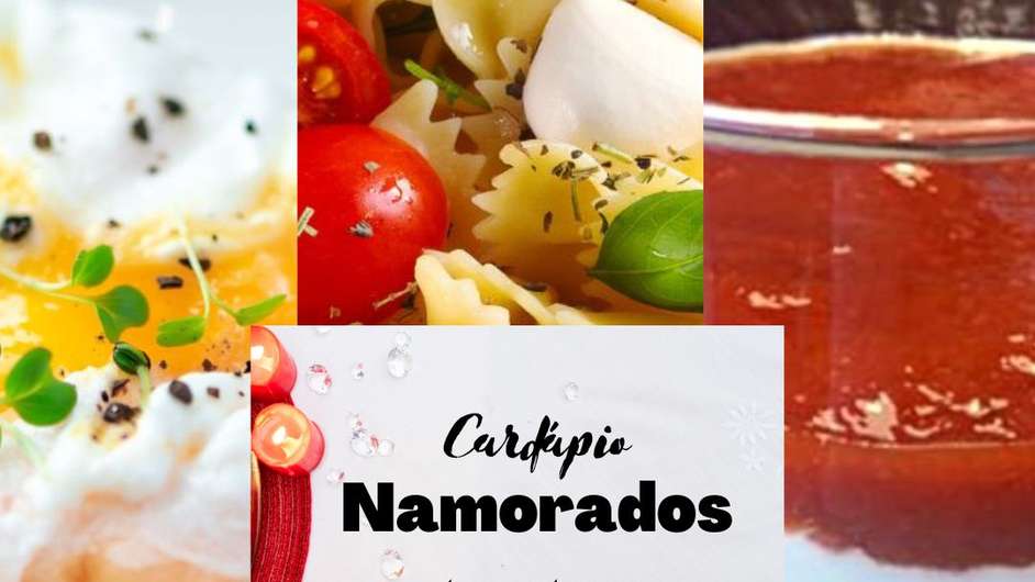 Cardápio bom, bonito e barato para o dia dos namorados.  Foto: Bake and Cake Gourmet