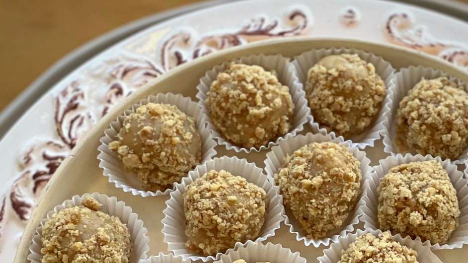  Brigadeiro de paçoca: maravilhoso e diferente.  Foto: Bake and Cake Gourmet