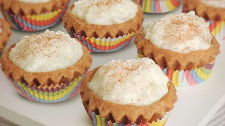 Empada de arroz-doce é um ótimo docinho depois do almoço  Foto: Guia da Cozinha