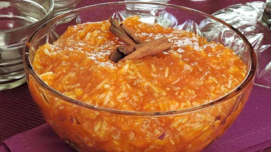 Doce de abóbora com coco e laranja  Foto: Guia da Cozinha