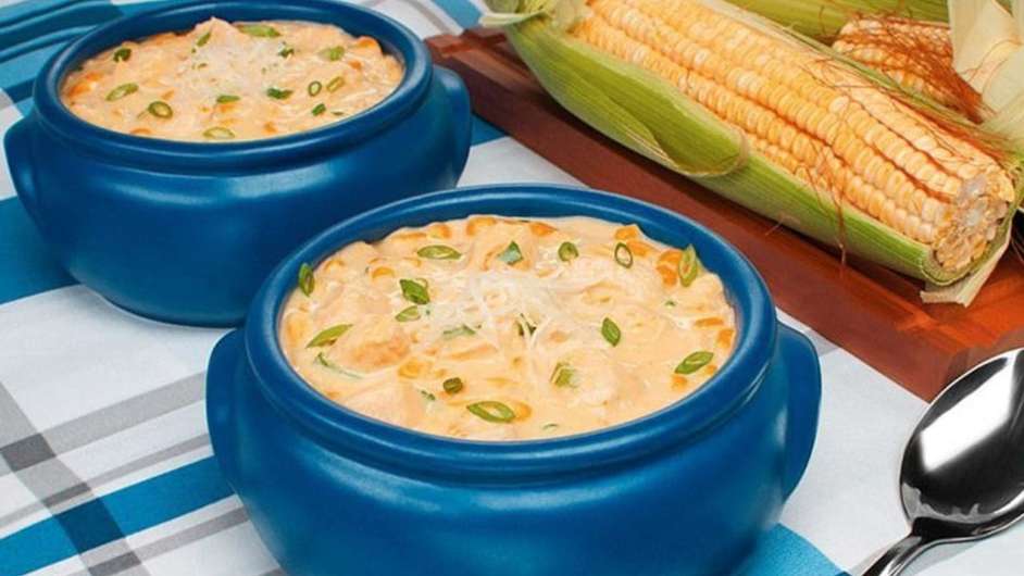 Caldo de milho com frango  Foto: Guia da Cozinha