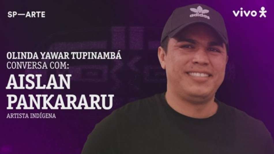 Olinda Yawar Tupinambá bate-papo com o artista Aislan Pankararu