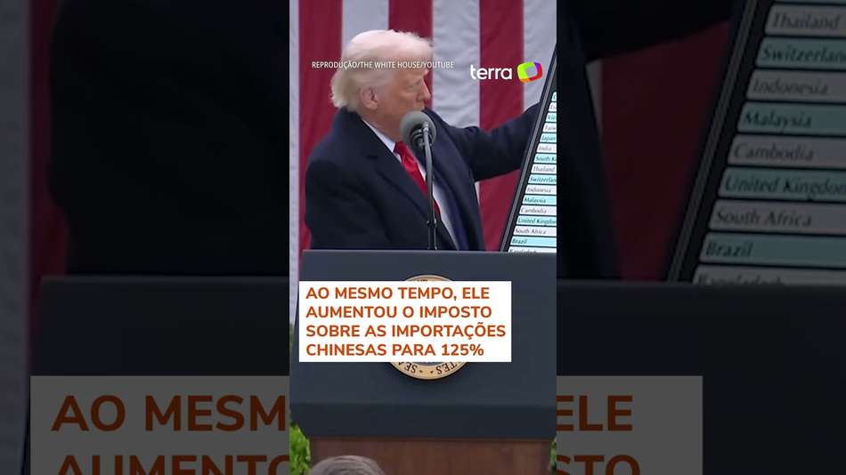 Trump eleva para 125% taxação sobre a China e pausa tarifas recíprocas ...