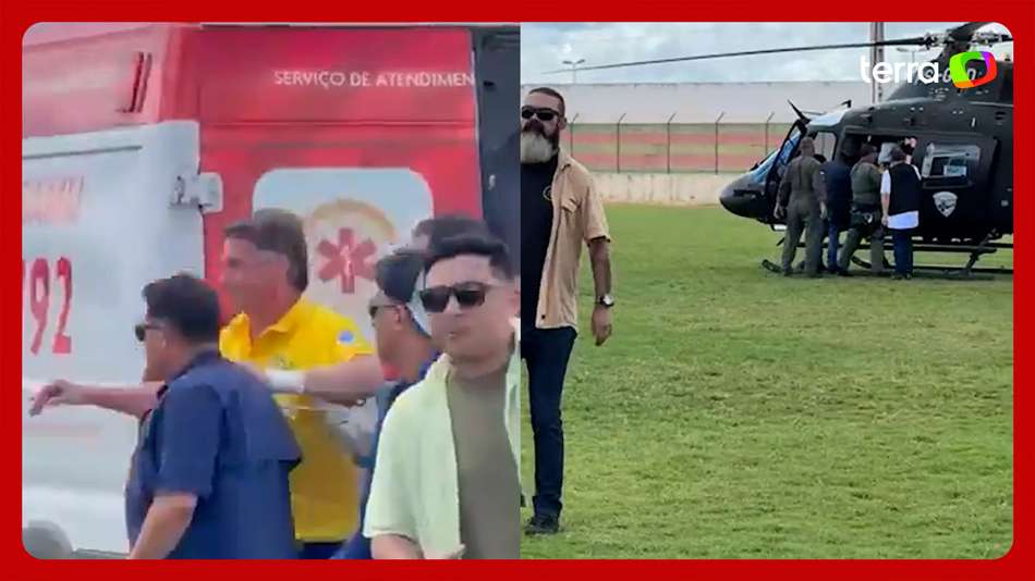 Bolsonaro passa mal e é levado de helicóptero para hospital em Natal (RN); apoiadores fazem oração 