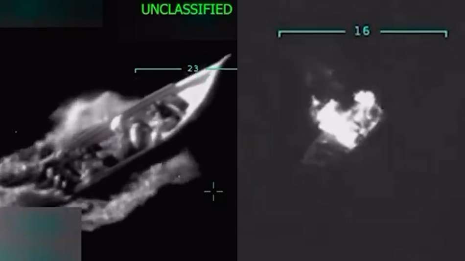 Trump divulga imagens de ataque dos EUA contra embarcação da Venezuela ...
