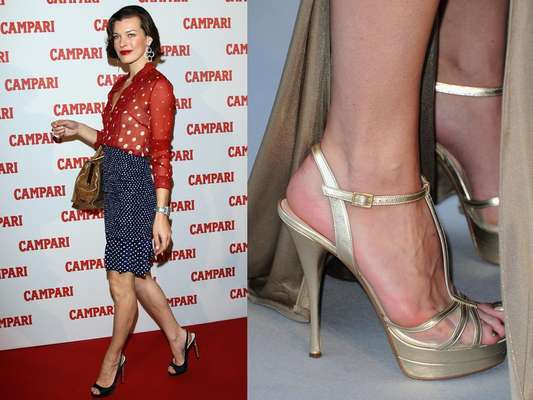 Conoce a las sexys pero patonas famosas. MILLA JOVOVICH. TALLA: 11