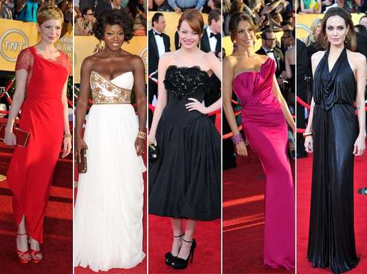 Una selección con las bellas actrices que desfilaron por la alfombra roja con perfectos trajes y accesorios. Ellas fueron las mejor vestidas en los premios SAG