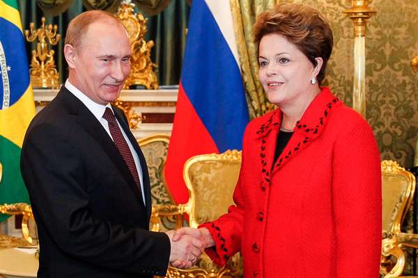 Dilma se encontrou nesta sexta-feira com o presidente da Federação Russa, Vladimir Putin