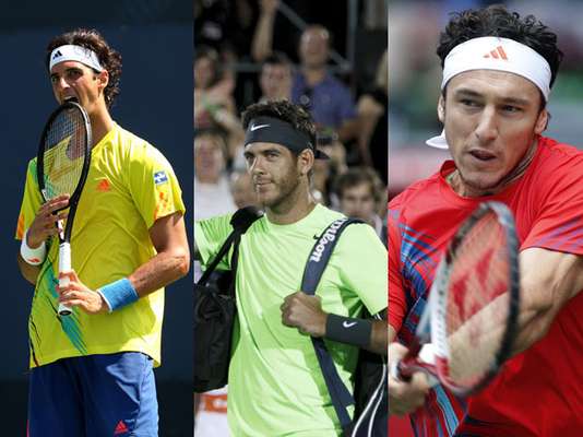 Los argentinos Juan Martín del Potro, Juan Mónaco, y el brasileño Thomaz Bellucci han sido las mejores raquetas latinas del año 2012, dentro de la clasificación individual de la ATP, sumando nueve títulos en total, y situándose para la próxima temporada con expectativas en un circuito marcado por la hegemonía del serbio Novak Djokovic.