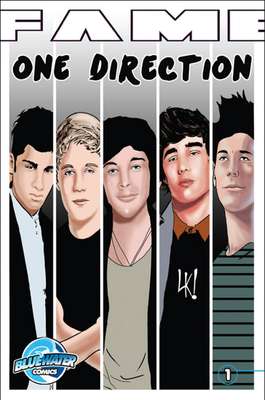 Blue Water Productions echa mano de la creatividad y lleva a las principales estrellas del pop al mundo del cómic, como la popular banda One Direction, que ya figura en uno de los números que seguramente las fans buscarán para tenerlo en su colección.