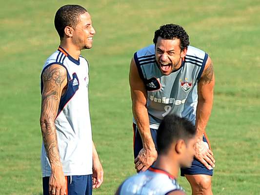 Equipe do Fluminense se prepara para partida contra o Grêmio, pela fase de grupos da Copa Libertadores