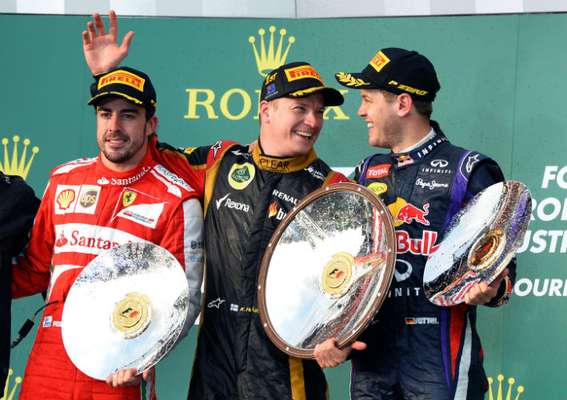 El podio de Australia, el primero del año que presagia una gran temporada de F1 en 2013.