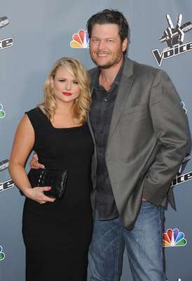 Miranda Lambert and Blake Shelton arrive at the screening of NBC's 'The Voice' Season 4 at TCL Chinese Theatre on March 20, 2013 in Hollywood, California.