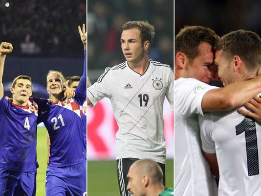 Em busca de vagas para a Copa do Mundo de 2014, no Brasil, diversas seleções entraram em campo, nesta sexta-feira, em diferentes continentes. Na Europa os destaques foram para as vitórias de Alemanha e Croácia, que estão bem na disputa. Já na Oceania o bom momento é da Nova Zelândia. Veja fotos a seguir
