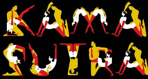Cuando creíamos que todo lo vinculado al Kamasutra estaba inventado, la artista francesa Malika Favre creó una tipografía inspirada en las posiciones del famoso libro. Con su creación causó furor en la exposición en el Somerset London, centro cultural y de arte muy prestigioso en pleno corazón de Londres
