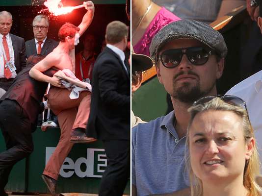 Não só dos títulos de Rafael Nadal e Serena Williams viveu a edição 2013 de Roland Garros. O torneio foi marcado pela tentativa de invasão de um torcedor, um ativista contrário ao casamento gay na França, durante a final de simples masculina. Celebridades como o ator americano Leonardo DiCaprio também marcaram presença no evento. Navegue pelas próximas páginas e veja as melhores fotos, de dentro e de fora das quadras, do Grand Slam parisiense: