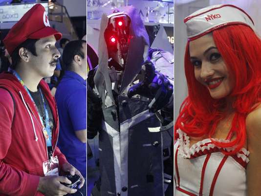 Cosplay, visitante "quase fantasiado" e booth babes alegraram o terceiro e último dia da E3, na quinta-feira (13), em Los Angeles. Marcada como uma das mais históricas edições, devido ao anúncio do PS 4 e Xbox One, a feira ainda contou com diversas apresentações de jogos, como 'Forza Motorsport 5' e 'The Last of Us'. Confira fotos exclusivas feitas pela reportagem do Terra!