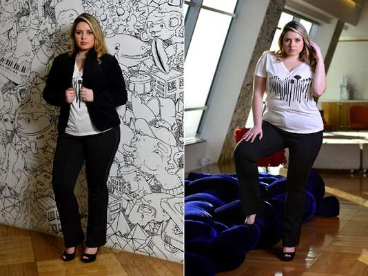 "A camiseta em decote V é ótma para valorizar o colo", afirmam as consultoras Fernanda Junqueira e Tatti Marques