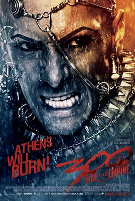 A Warner Bros. divulgou pôsteres do filme '300: A Ascensão do Império' desenvolvidos para a Comic-Con 2013. As artes individuais trazem os personagens Artemísia, Calisto, Gorgo, Immortal e Xerxes em imagens exclusivas criadas para o evento. Na foto, Rodrigo Santoro na pele do rei persa Xerxes