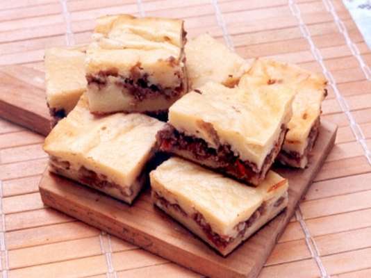 Torta de carne de liquidificador.