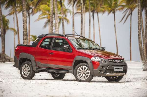 A Fiat lançou na terça-feira, em Comandatuba, na Bahia, a linha 2014 da Strada, picape mais vendida do Brasil, om 95 mil emplacamentos de janeiro a setembro deste ano