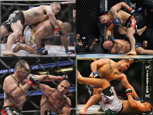 El campeón de los pesos completos Caín Velásquez, está por enfrentar otro duro compromiso en lo que será la función de UFC 166, ante el brasileño Junior Dos Santos, en lo que va a ser la tercera entre estos dos gladiadores de las artes marciales mixtas. A continuación un breve repaso de los más duros combates del mexicano.
