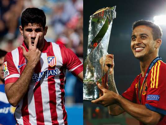 A Espanha já tem Thiago Alcântara, filho de brasileiros, e também quer Diego Costa, que nasceu no Sergipe. São apenas dois dos jogadores com sangue verde-amarelo que podem participar da Copa do Mundo de 2014. Na sequência, veja quem são os que têm Brasil, seja na identidade ou no sangue que corre nas veias