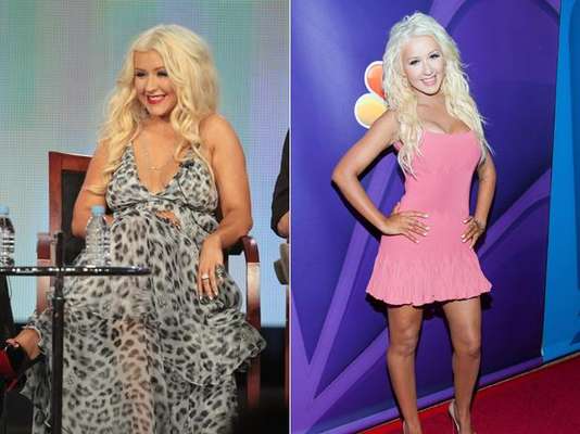 Christina Aguilera. La espectacular cantante ha perdido en tan sólo tres meses 22 kilos, según reveló a la revista Life & Style, cambio que logró modificando su dieta, evitando los restaurantes y sometiéndose a una rigurosa rutina física