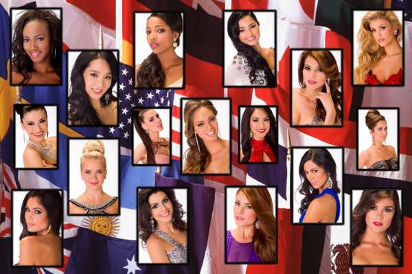 Todas las candidatas al certamen de Miss Universo, honradas de sus nacionalidades decidieron sacar pecho y hacer gala de uno de sus más vistosos símbolos patrios, sus banderas, así se vio cada una de ellas.