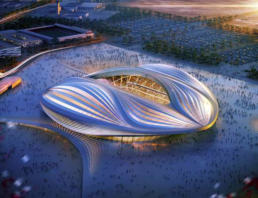 Al-Wakrah Stadium, uma das sedes da Copa do Mundo de 2022 no Catar, virou piada na internet após o design da arena ser comparado a uma vagina. O projeto é assinado pelos escritórios Aecom e Zaha Hadid