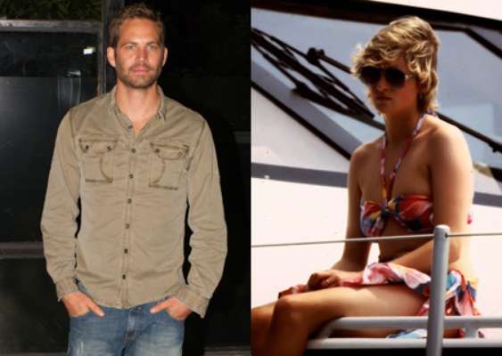 Paul Walker y Lady Di, ambos fallecidos jóvenes y a causa de un accidente de tráfico.