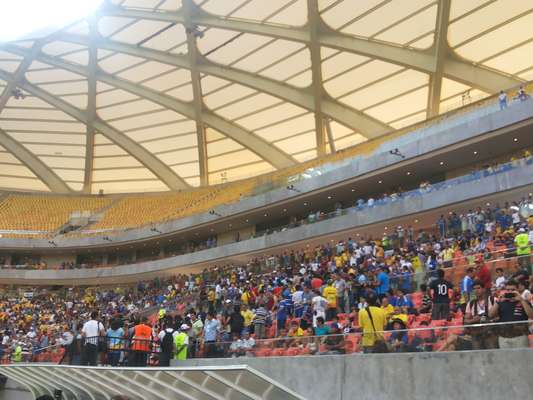 Sede de Manaus para a Copa do Mundo, Arena Amazônia foi inaugurada com um empate por 2 a 2 entre Nacional-AM e Remo pela Copa Verde