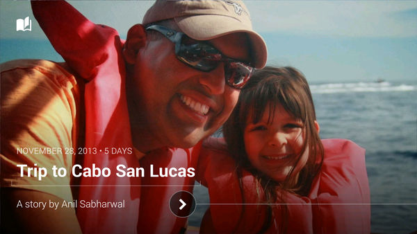 Sistema de álbum Google + Stories