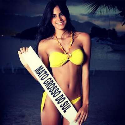 Ela já foi Miss Mato Grosso do Sul e participou do Miss Mundo 2011