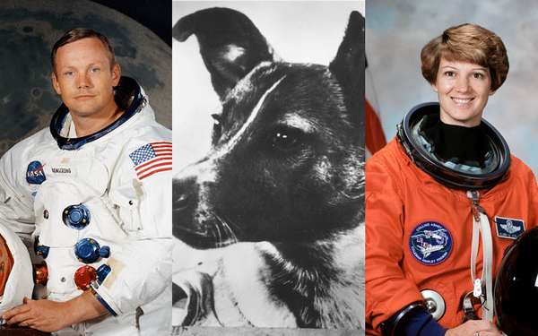 Você sabe qual foi o primeiro satélite artificial da Terra? E qual foi o primeiro animal a viajar em uma nave? Ou o primeiro homem e a primeira mulher a orbitar? Siga na galeria e confira essas e outras realizações históricas no espaço