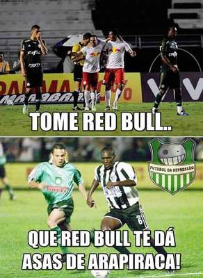 Red Bull te dá asas... de Arapiraca! Memes zoam Palmeiras