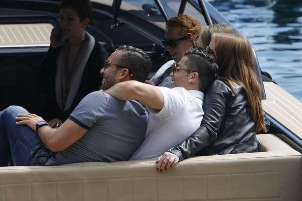 Cristiano Ronaldo em barco para acompanhar GP de Mônaco