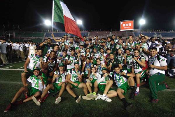 Ceremonia de premiación a la Selección mexicana U19 en el Campeonato Mundial de la especialidad