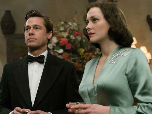 Brad Pitt beija Marion Cottilard em trailer divulgado após separação de Angelina nesta terça-feira, dia 20 de agosto de 2016