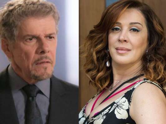Salete (Claudia Raia) atira na direção de Tião (José Mayer), para se defender, na novela 'A Lei do Amor', em dezembro de 2016
