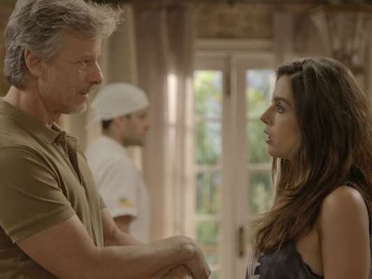 Milena (Giovanna Lancellotti) se enfurece com a mãe e pede que Vittorio (Marcello Novaes) dê um jeito de tirar Loretta (Claudia Ohana) de sua casa, na novela 'Sol Nascente', a partir de 11 de janeiro de 2017