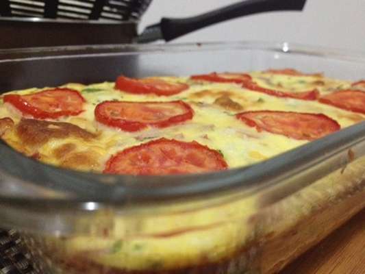 Omelete de forno com batata inglesa